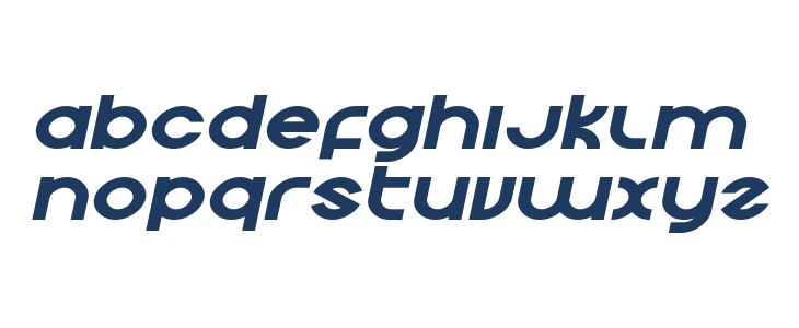 Echo Station Expanded Italic Lowercase