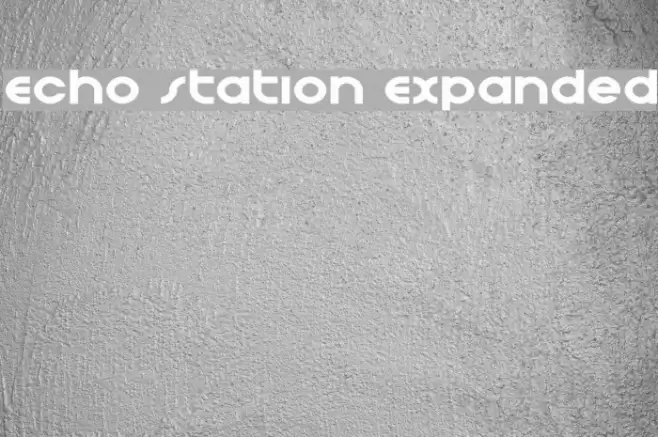Echo Station Expanded Font examples