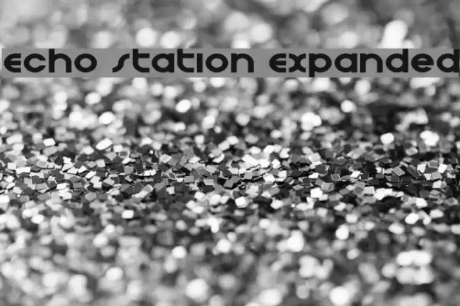Echo Station Expanded Font examples