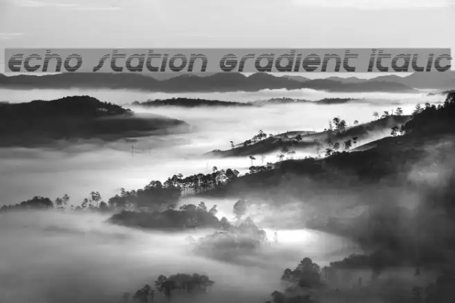 Echo Station Gradient Italic Example 3