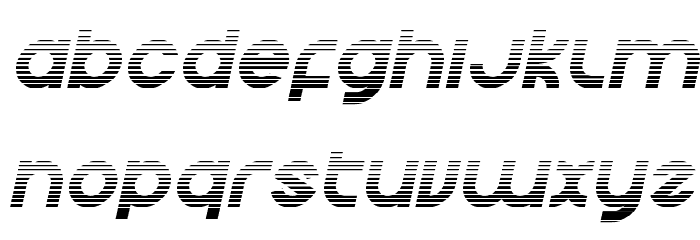 Echo Station Gradient Italic Font LOWERCASE