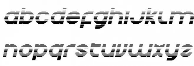 Echo Station Gradient Italic Fonte MINÚSCULAS