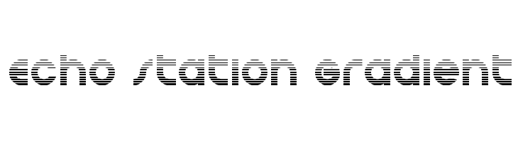 Echo Station Gradient  フリーフォントのダウンロード