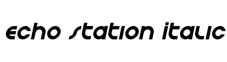 Echo Station Italic  नि: शुल्क फ़ॉन्ट्स डाउनलोड