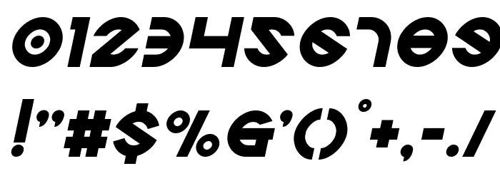 Echo Station Italic Font OTHER CHARS
