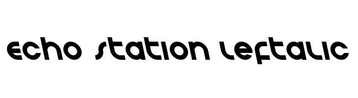 Echo Station Leftalic  नि: शुल्क फ़ॉन्ट्स डाउनलोड