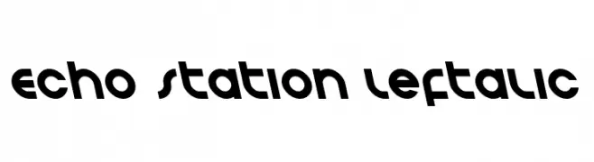 Echo Station Leftalic  font caratteri gratis