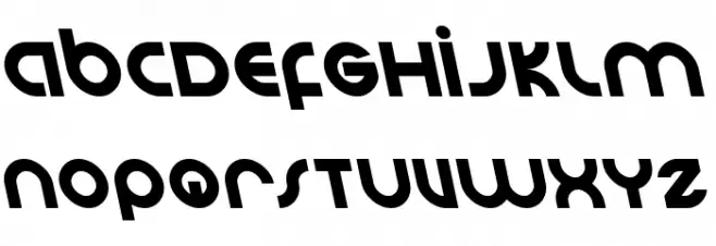 Echo Station Leftalic फ़ॉन्ट अपरकेस