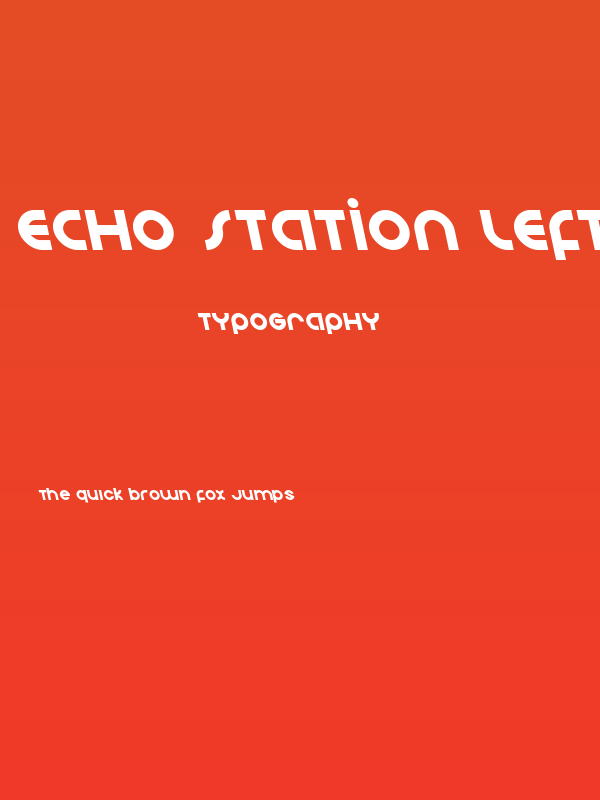Echo Station Leftalic Poster