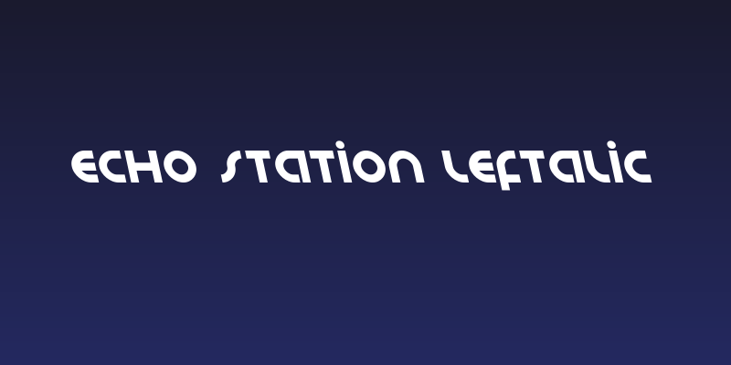 Echo Station Leftalic Social Header