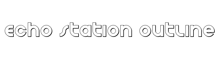 Echo Station Outline  Descarca Fonturi Gratis