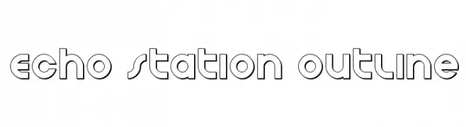 Echo Station Outline  font caratteri gratis