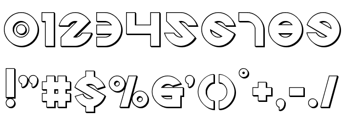 Echo Station Outline Font OTHER CHARS