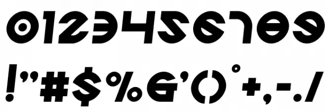 Echo Station Semi-Italic Font OTHER CHARS