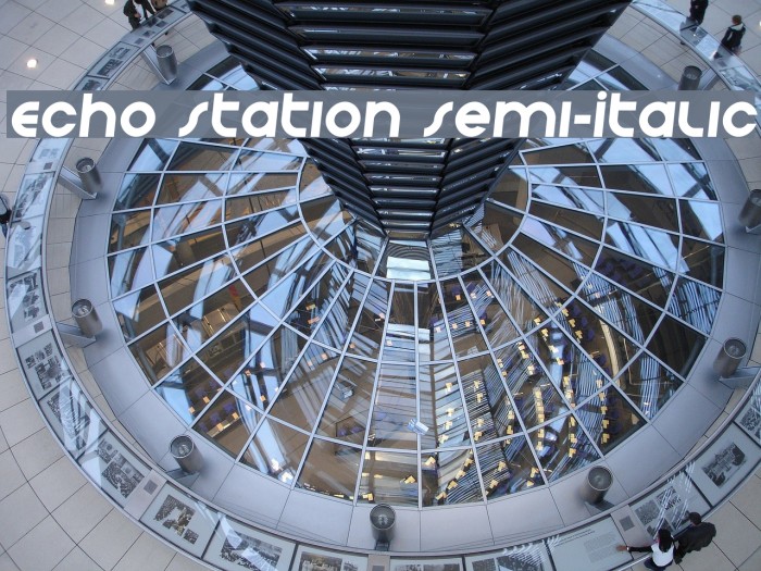 Echo Station Semi-Italic Example 1