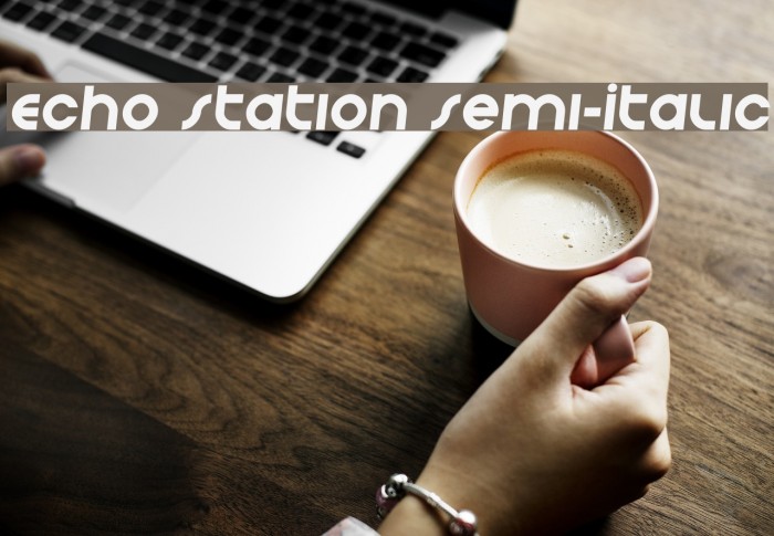 Echo Station Semi-Italic Example 2