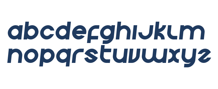 Echo Station Semi-Italic Lowercase