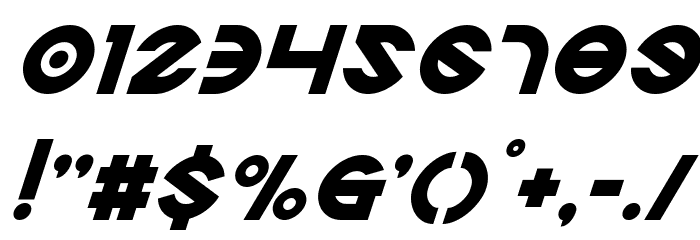 Echo Station Super-Italic Font OTHER CHARS