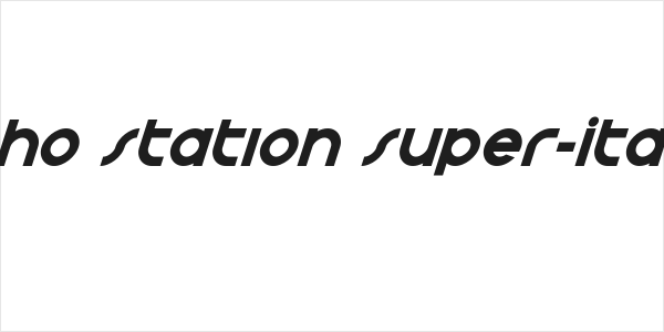 Echo Station Super-Italic Logo