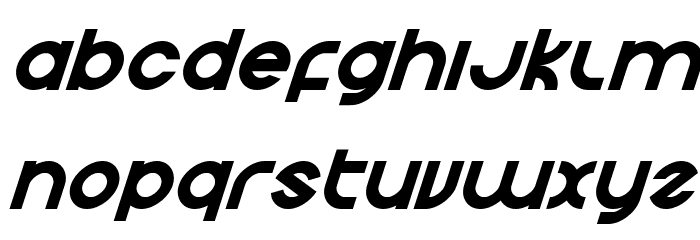Echo Station Super-Italic Font LOWERCASE