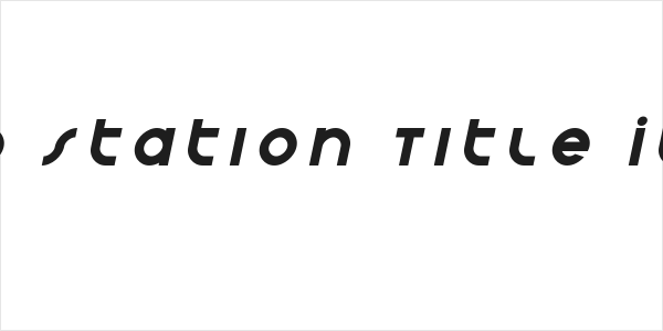 Echo Station Title Italic Logo