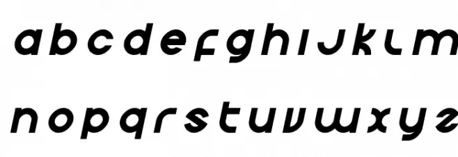 Echo Station Title Italic Font Litere mici