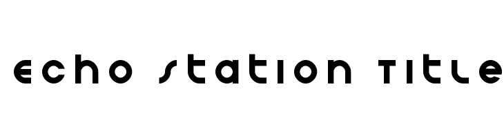 Echo Station Title  font caratteri gratis