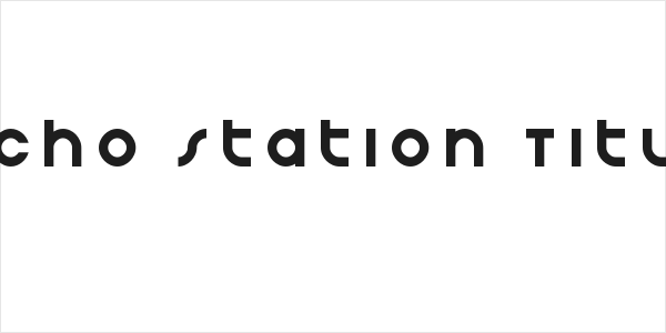 Echo Station Title Logo