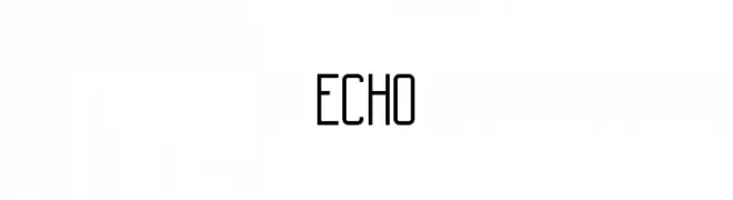 Echo  Free Fonts Download