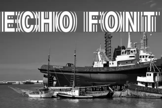 Echo Schriftart examples