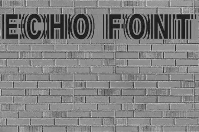 Echo Schriftart examples