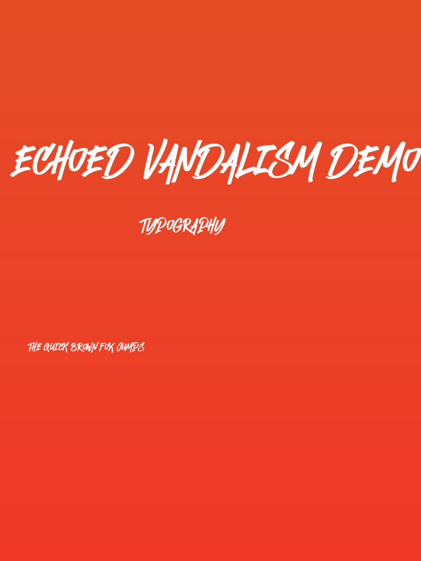 Echoed Vandalism DEMO Poster