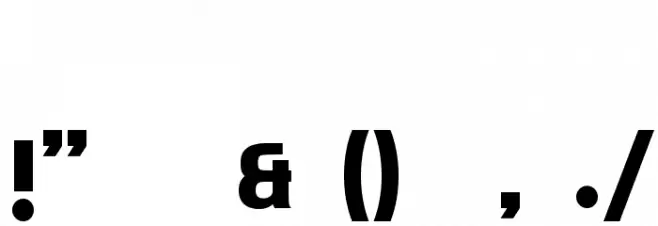 EchomotorsDemo Font OTHER CHARS