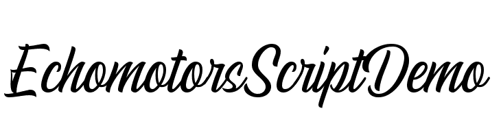 EchomotorsScriptDemo フォント