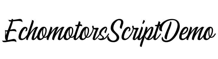 EchomotorsScriptDemo  font caratteri gratis