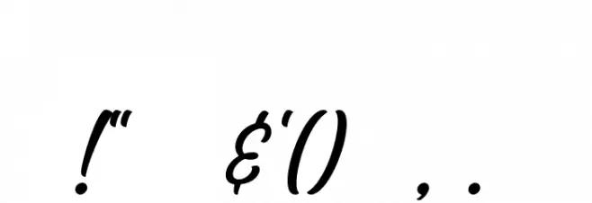 EchomotorsScriptDemo Font OTHER CHARS