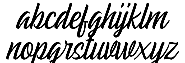 EchomotorsScriptDemo Font LOWERCASE