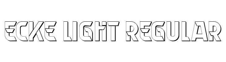 Ecke Light Regular  Descarca Fonturi Gratis