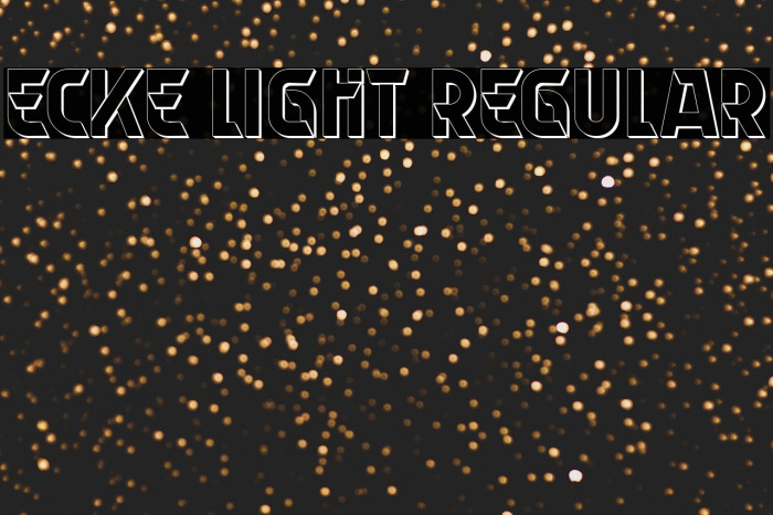 Ecke Light Regular Example 1