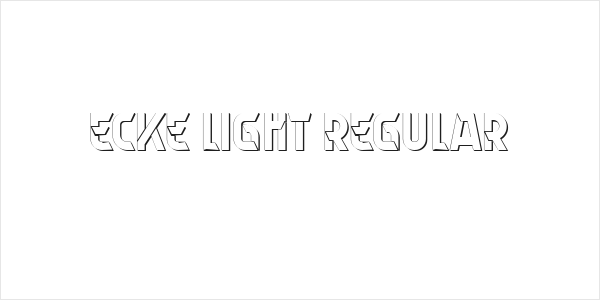 Ecke Light Regular Logo