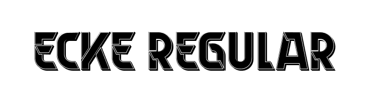 Ecke Regular  font caratteri gratis