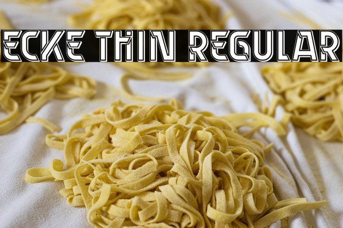 Ecke Thin Regular Example 3