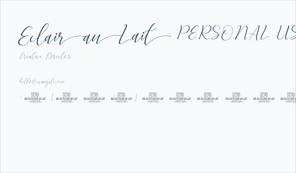Eclair Au Lait PERSONAL USE Regular Business Card