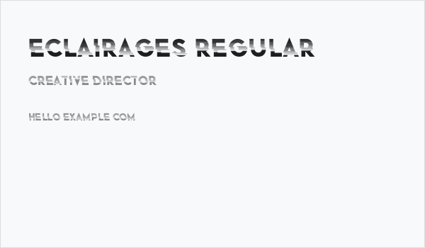 Eclairages Regular Business Card