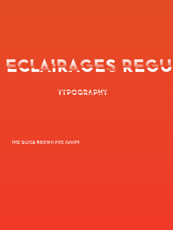 Eclairages Regular Poster