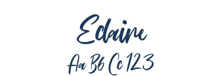 Eclaire Font Preview