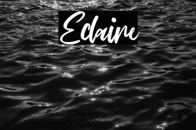 Eclaire Шрифта examples