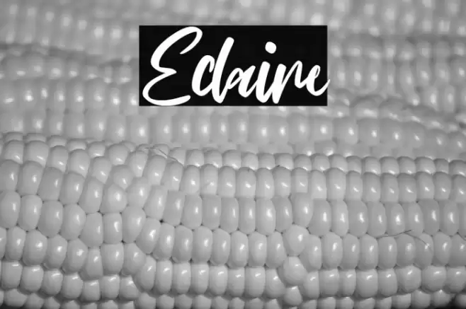 Eclaire Шрифта examples