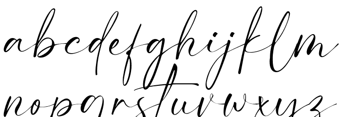Eclat Font LOWERCASE