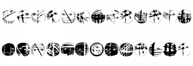 EclectHeads Font Litere mari